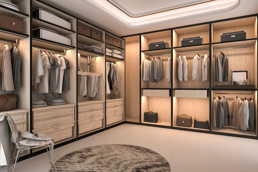 quarto de casal closet