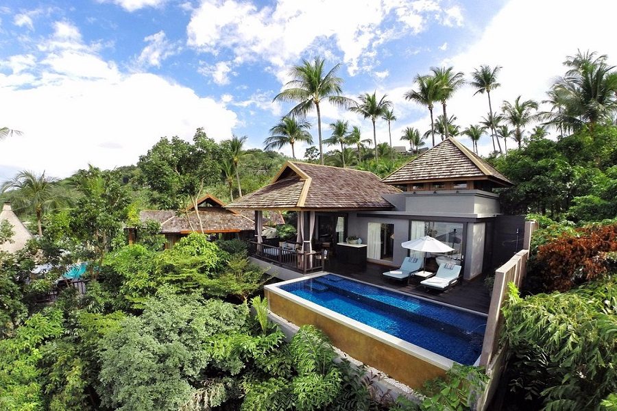 As villas privativas do Four Seasons Koh Samui