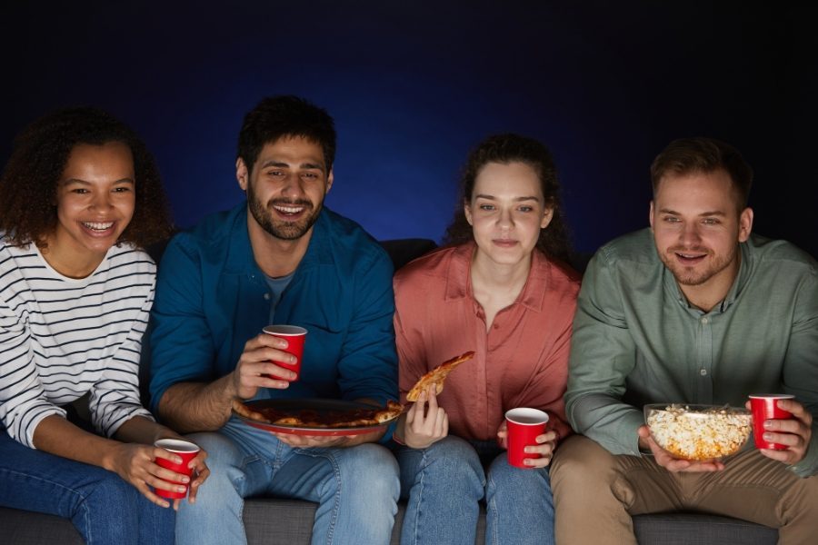 Noite do cinema em casa